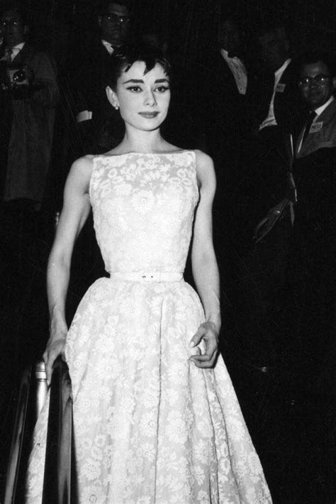 vestito bianco fiori givenchy di audrey hepburn|givenchy outfits.